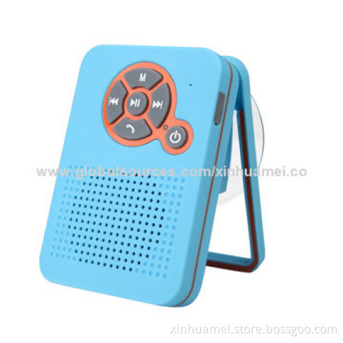 Waterproof Bluetooth speaker with shower radio